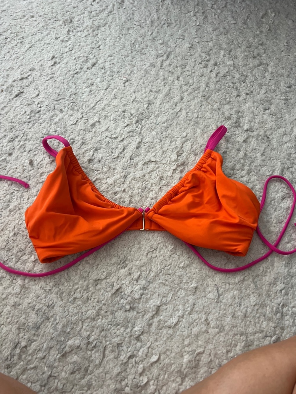 Shade & Shore Orange Bikini Top 38D